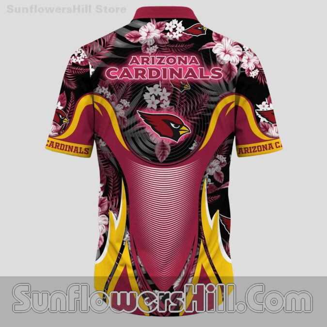 Arizona Cardinals Motion Stripe Casual Shirt for Summer Road Trips