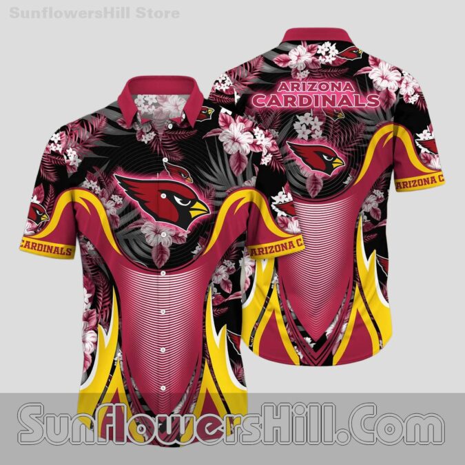 Arizona Cardinals Motion Stripe Casual Shirt for Summer Road Trips