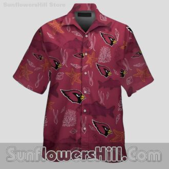Arizona Cardinals Sea Creature Unisex Hawaiian Shirt for Coastal Weekends