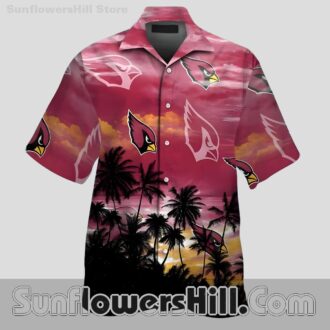 Arizona Cardinals Silhouette Sunset Vibe Casual Shirt for Summer Days