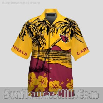 Arizona Cardinals Sunset Beach Hawaiian Shirt for Summer Outfits