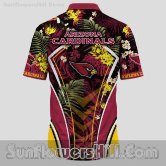 Arizona Cardinals Tropical Chevron Hawaiian Shirt for Tailgate Fans