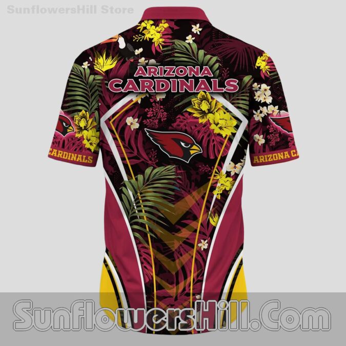 Arizona Cardinals Tropical Chevron Hawaiian Shirt for Tailgate Fans
