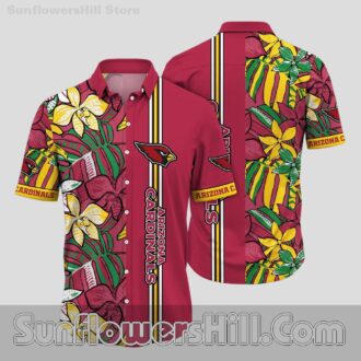 Arizona Cardinals Tropical Orchid Hawaiian Shirt for Game Day Fans