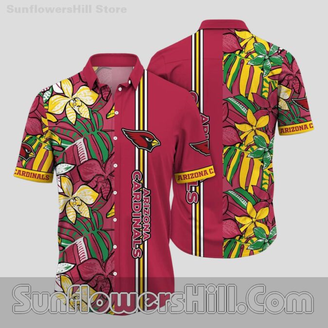 Arizona Cardinals Tropical Orchid Hawaiian Shirt for Game Day Fans