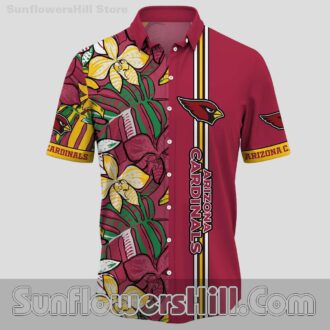 Arizona Cardinals Tropical Orchid Hawaiian Shirt for Game Day Fans