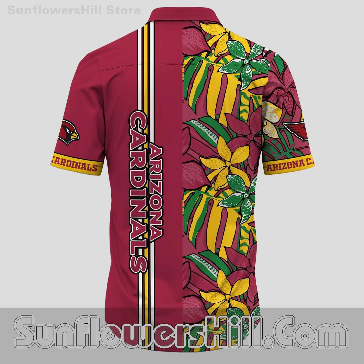 Arizona Cardinals Tropical Orchid Hawaiian Shirt for Game Day Fans
