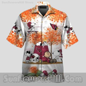 Arizona Cardinals Tropical Snoopy Fall Vibes Casual Shirt for Loyal Fans