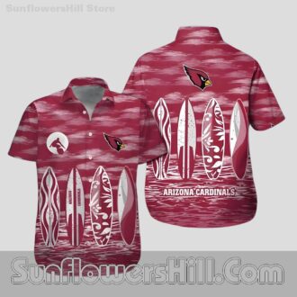 Arizona Cardinals Vintage Board Art Short Sleeve Shirt for Football Dads