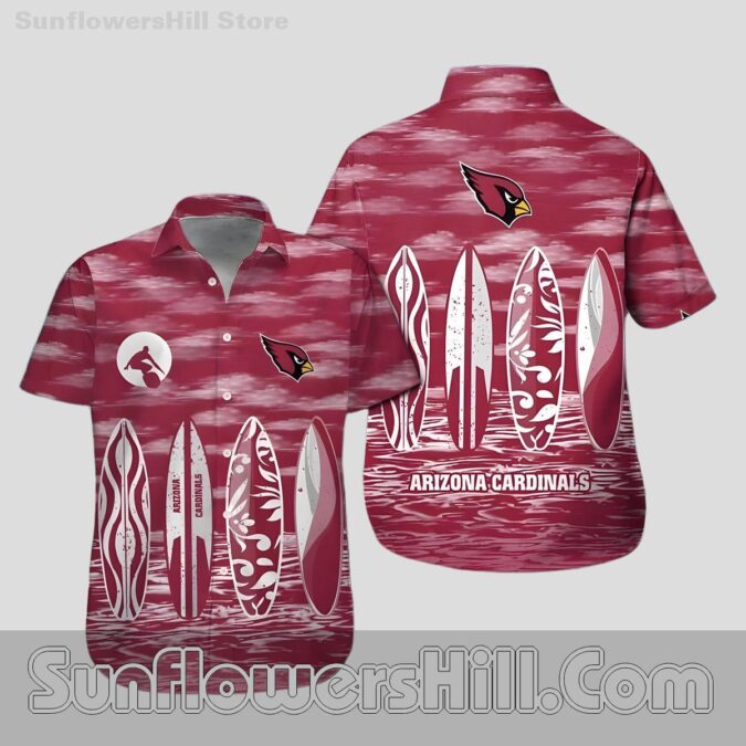 Arizona Cardinals Vintage Board Art Short Sleeve Shirt for Football Dads