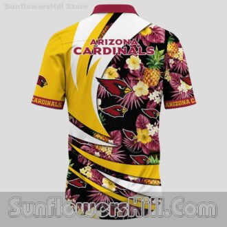 Arizona Cardinals Yellow Curve Button Up Shirt for Game Day Fans