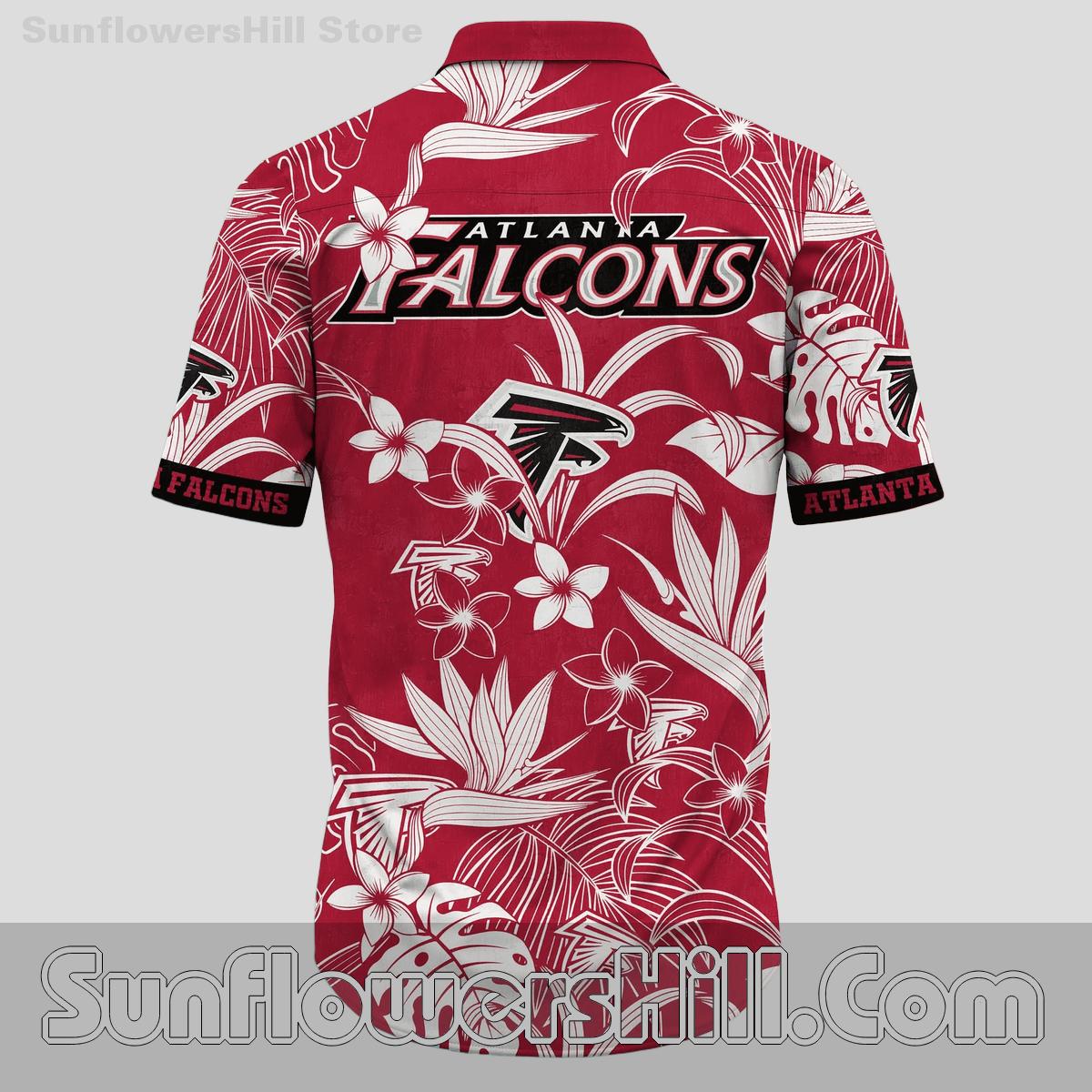 Atlanta Falcons Aloha Monstera Unisex Shirt for Beach Trips and Chillin