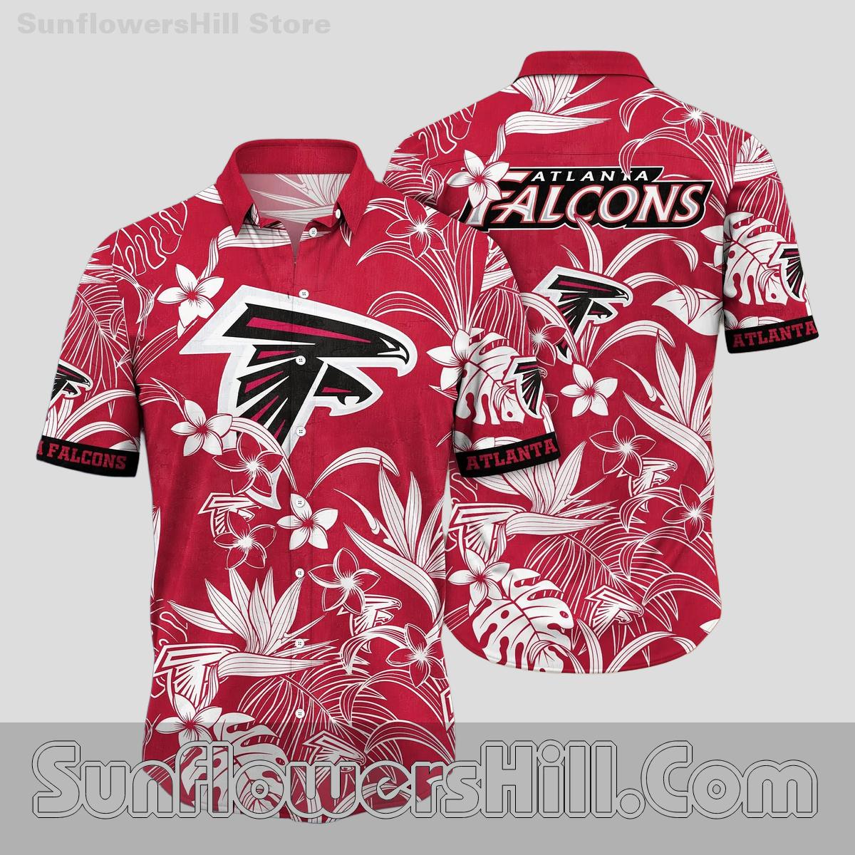 Atlanta Falcons Aloha Monstera Unisex Shirt for Beach Trips and Chillin