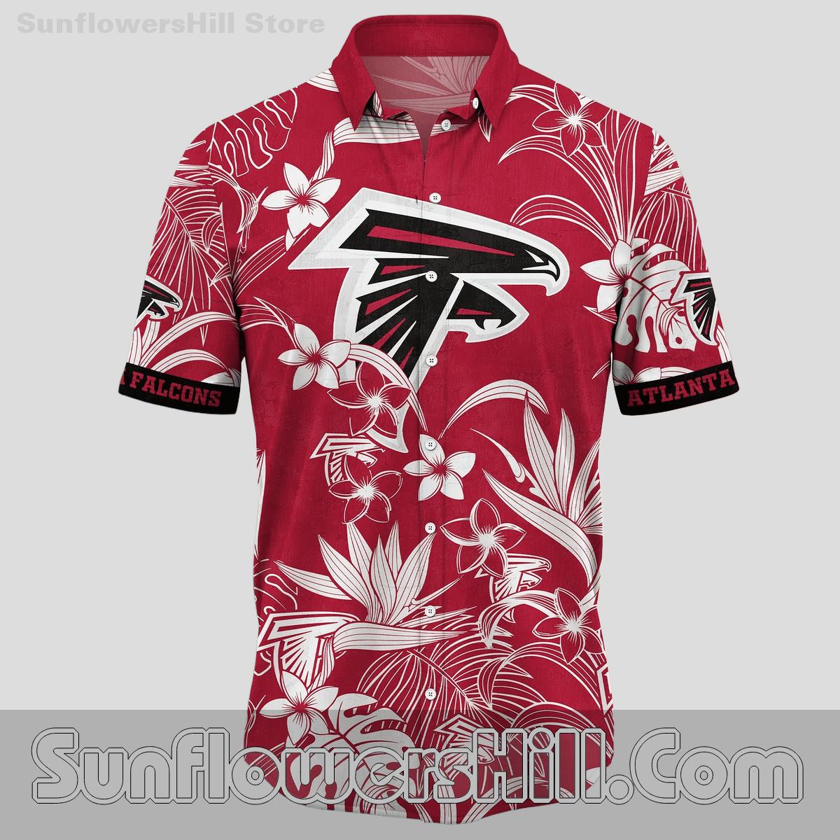 Atlanta Falcons Aloha Monstera Unisex Shirt for Beach Trips and Chillin