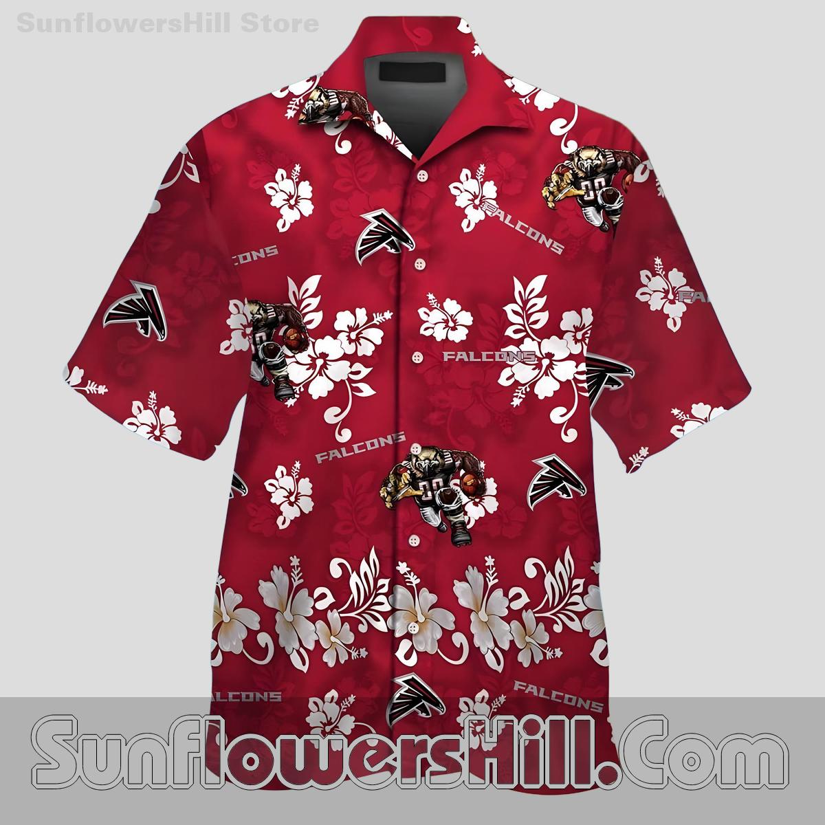 Atlanta Falcons Bold Mascot Tropical Shirt for Diehard NFL Fans