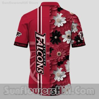 Atlanta Falcons Floral Burst Hawaiian Shirt for Game Day and Summer Fun