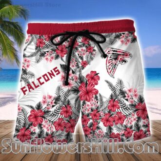 Atlanta Falcons Hibiscus Print Matching Set for Game Day and Poolside Parties