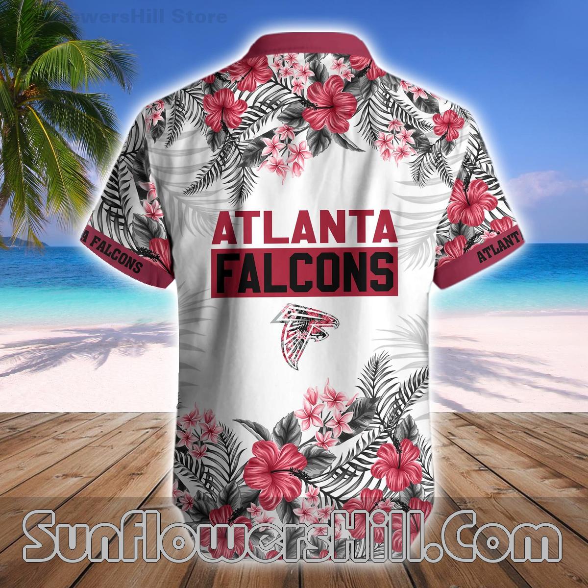 Atlanta Falcons Hibiscus Print Matching Set for Game Day and Poolside Parties