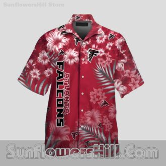 Atlanta Falcons Hibiscus Red Hawaiian Shirt for Beach Trips and Fans