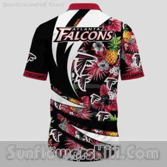 Atlanta Falcons Hibiscus Wave Short Sleeve Shirt for Fans and Weekend Chill