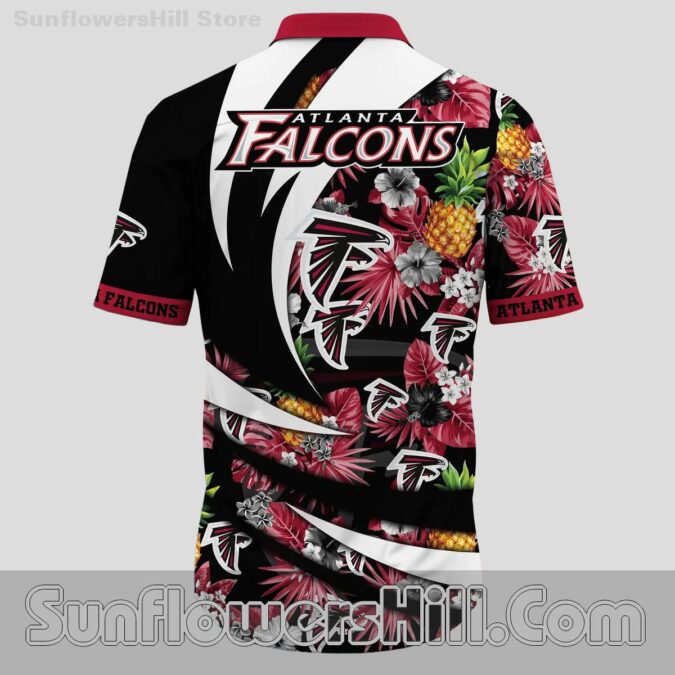 Atlanta Falcons Hibiscus Wave Short Sleeve Shirt for Fans and Weekend Chill