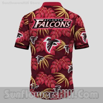 Atlanta Falcons Monstera Golden Leaf Casual Shirt for Summer Game Day Fans