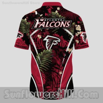 Atlanta Falcons Plumeria Print Hawaiian Shirt for Game Day and Casual Fridays