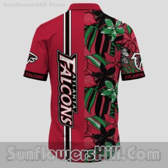 Atlanta Falcons Split Floral Button Up Unisex Shirt for Road Trips and Game Day Fans