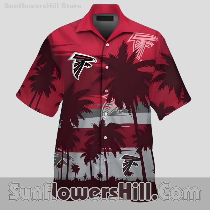 Atlanta Falcons Sunset Palm Hawaiian Shirt for Beach Trips and BBQs