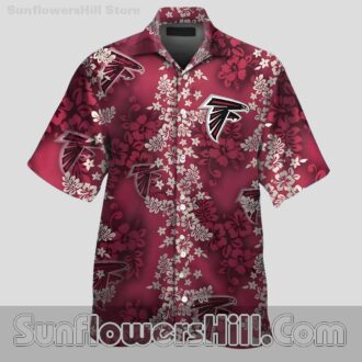 Hawaiian Atlanta Falcons Tropical Shirt Short Sleeve Button Up