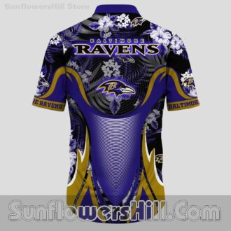 Baltimore Ravens Bold Wave Casual Shirt for Beach Parties and BBQs