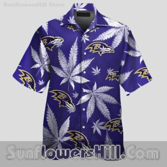 Baltimore Ravens Chill Leaf Casual Shirt for Festival Season and Beach Days