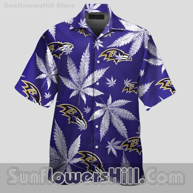 Baltimore Ravens Chill Leaf Casual Shirt for Festival Season and Beach Days