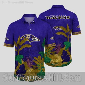 Baltimore Ravens Forest Vibe Aloha Shirt for Tailgates and Travel