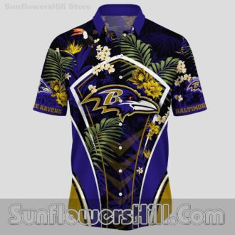 Baltimore Ravens Jungle Toucan Casual Shirt for Vacation or Weekend Wear