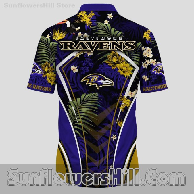 Baltimore Ravens Jungle Toucan Casual Shirt for Vacation or Weekend Wear