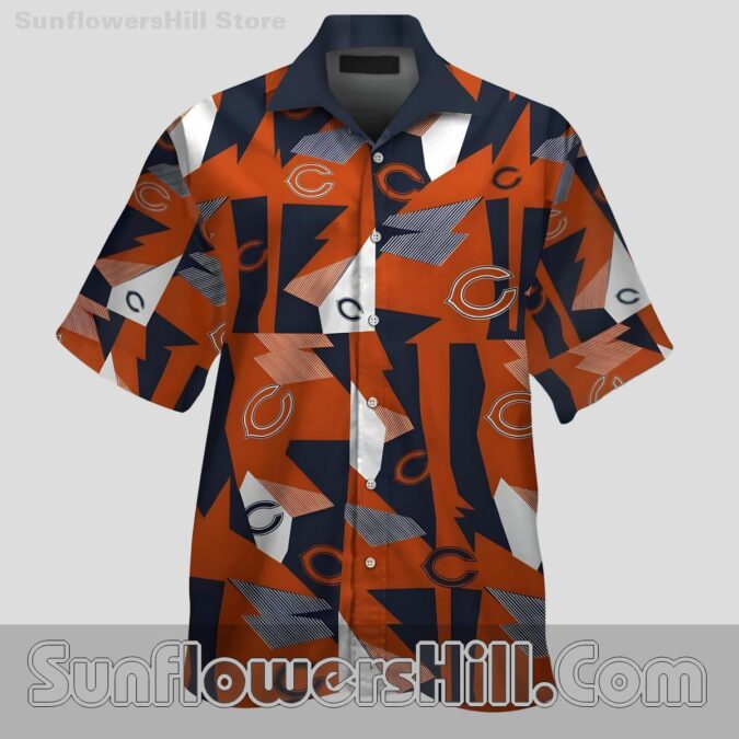 Chicago Bears Navy Thunder Casual Shirt for Beach Trip Style