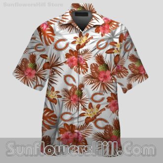 Chicago Bears Tropical Bloom Hawaiian Shirt for Game Day Fans