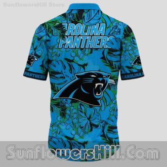 Carolina Panthers Green Leaf Hawaiian Shirt for Beach Trips