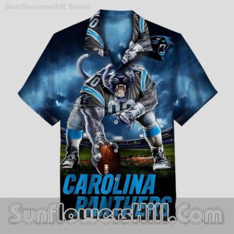 Carolina Panthers Mascot Graphic Hawaiian Shirt for Game Day Fans