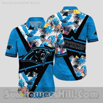 Carolina Panthers Pineapple Burst Hawaiian Shirt for Beach Trips