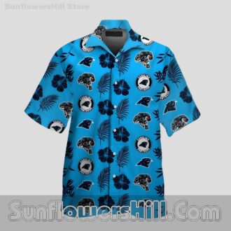 Carolina Panthers Tropical Logo Aloha Shirt for Beach Parties and BBQs