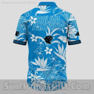 Carolina Panthers White Floral Hawaiian Shirt for Game Day Fans
