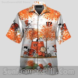 Cincinnati Bengals Autumn Snoopy Hawaiian Shirt for Football Fans