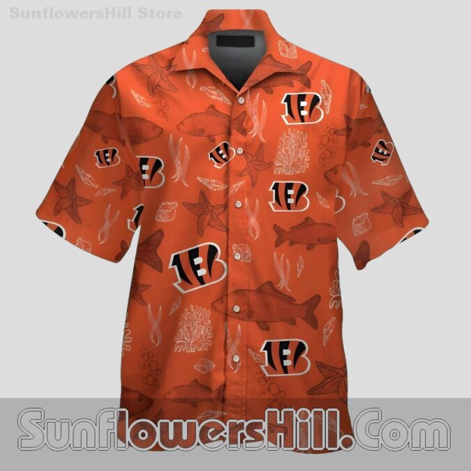 Cincinnati Bengals Ocean Reef Hawaiian Shirt for Beach Day Fans