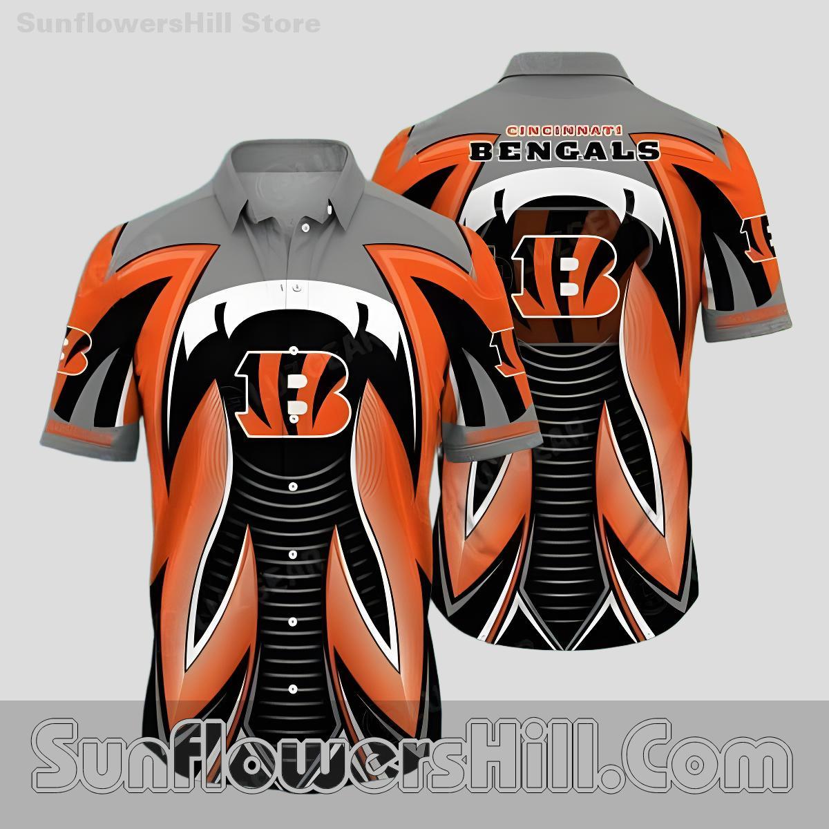 Cincinnati Bengals Orange Strike Button Up Shirt for Game Day Fans