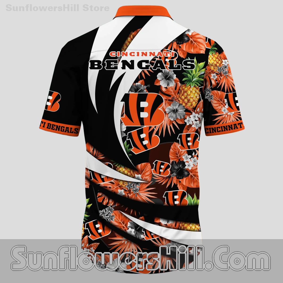 Cincinnati Bengals Pineapple Paradise Hawaiian Shirt for Summer BBQs