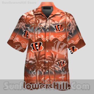 Cincinnati Bengals Surfer Sunset Hawaiian Shirt for Beach Day Fans