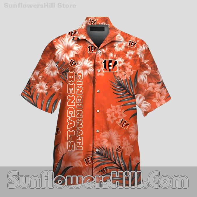 Cincinnati Bengals Tropical Bloom Casual Shirt for Summer Fans