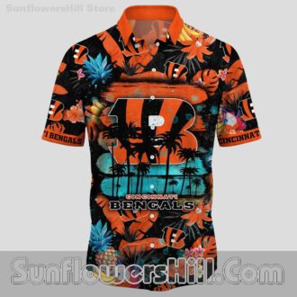 Cincinnati Bengals Tropical Fruit Hawaiian Shirt for Summer Beach Fans